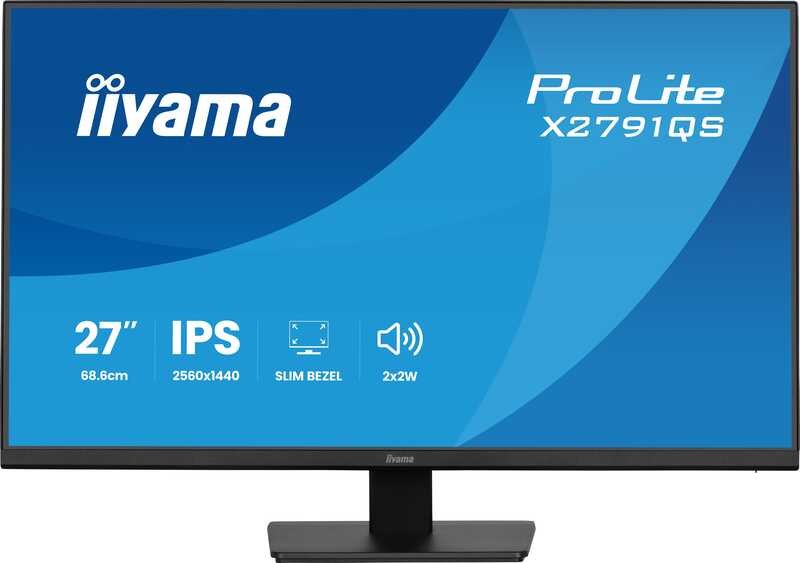 Iiyama prolite x2791qs b1 27 inch qhd - iiyama ProLite X2791QS-B1 27" QHD 75Hz IPS Monitor