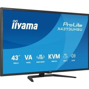 Prolite X4373UHSU-B2 Ultra 42.5" Monitor (Black) - afbeelding 2