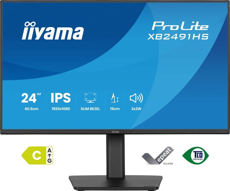 iiyama Iiyama Prolite Xb2491Hs-B1 - 24 Inch - Full Hd - Ips - Speakers - Verstelbaar