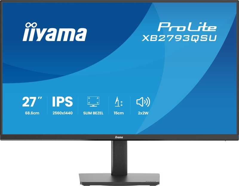 Iiyama prolite xb2793qsu b1 27 quad h - iiyama ProLite XB2793QSU-B1 27 inch QHD IPS Monitor