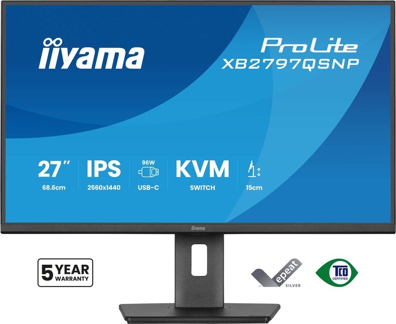 Iiyama prolite xb2797qsnp b1 27 quad - iiyama ProLite XB2797QSNP-B1 27" Monitor (Black)