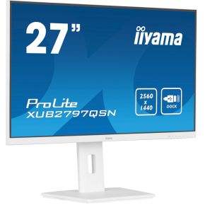 ProLite XUB2797QSN-W2 Quad USB-C Wit 27" Monitor (White) - afbeelding 3