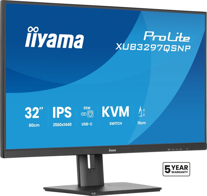 Iiyama prolite xub3297qsnp b1 lcd mon 2 orig - iiyama Prolite XUB3297QSNP-B1 31.5" Monitor (Black)
