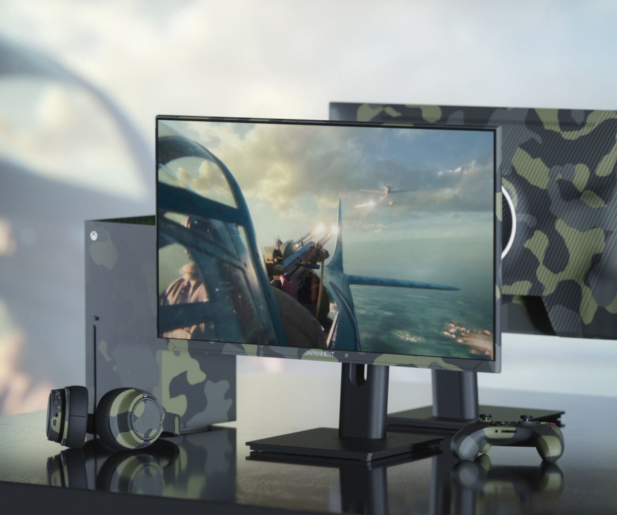 Japannext Gaming Monitor 23.8" Ips Full Hd (1920X1080) 200Hz 0.5Ms Camo | - afbeelding 4