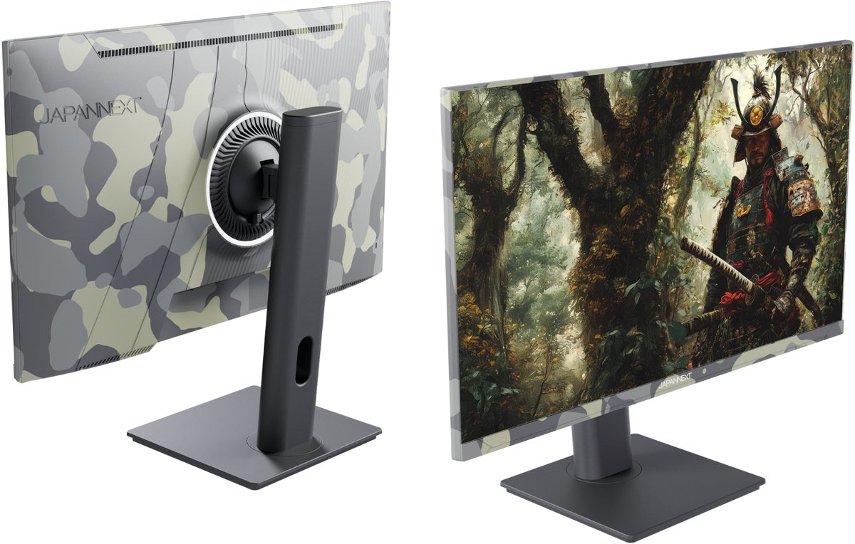 Japannext Gaming Monitor 23.8" Ips Full Hd (1920X1080) 200Hz 0.5Ms Camo | - afbeelding 7