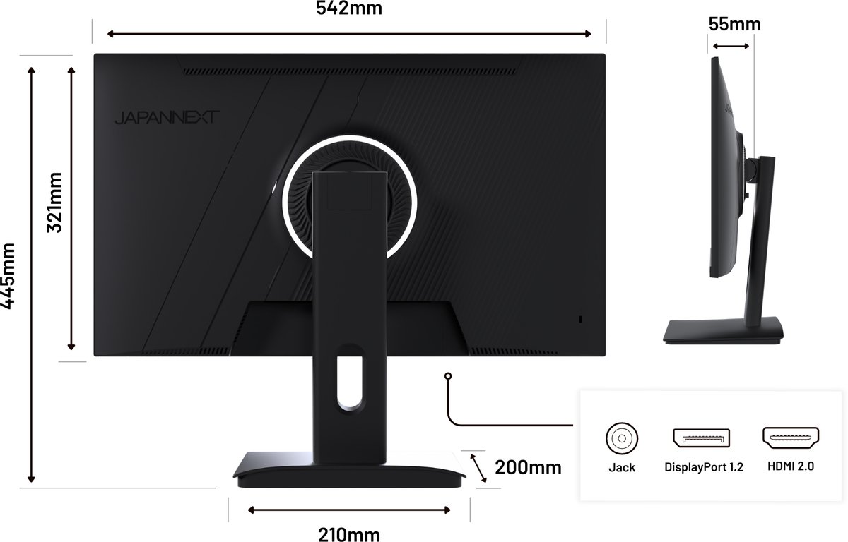 Japannext Gaming Monitor 23.8" Ips Full Hd (1920X1080) 200Hz 0.5Ms | - afbeelding 3
