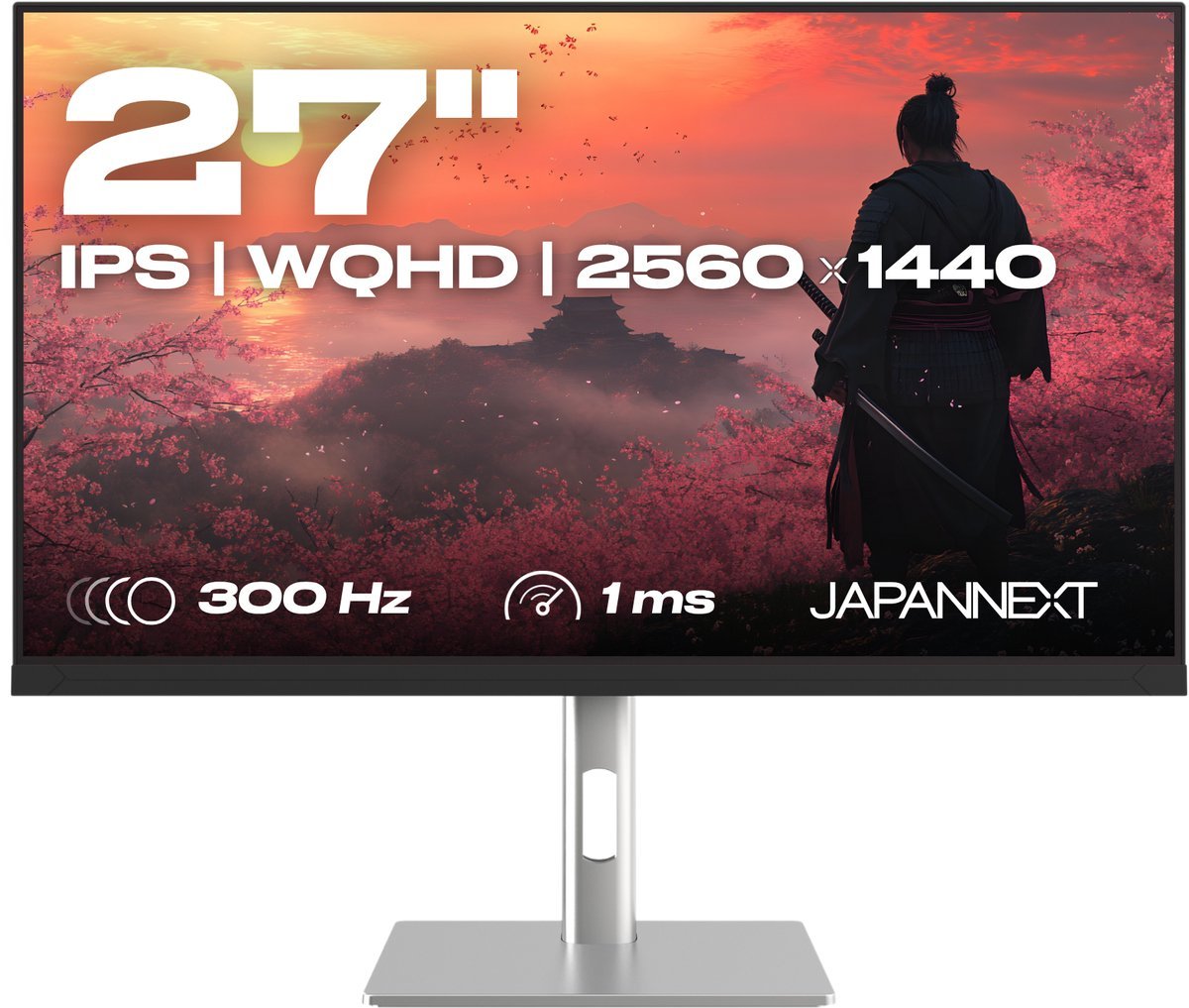 JAPANNEXT Japannext Gaming Monitor 27" Ips Wqhd (2560X1440) 300Hz 1Ms | Jn-Ips27G300Q-Hsp