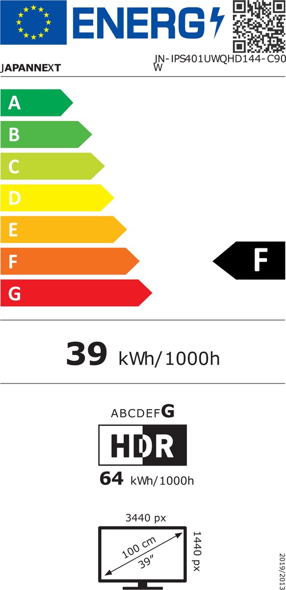 Japannext Gaming Monitor 40" Ips Uwqhd (3440X1440) 144Hz 1Ms | - afbeelding 7