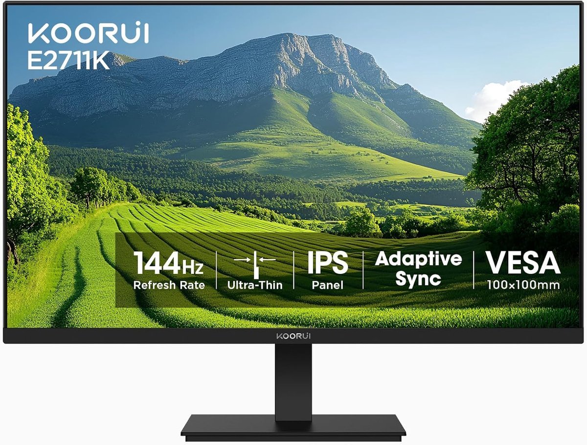 Koorui Koorui E2711K - Full Hd Ips Monitor - 27 Inch - 144 Hz - 6 Ms