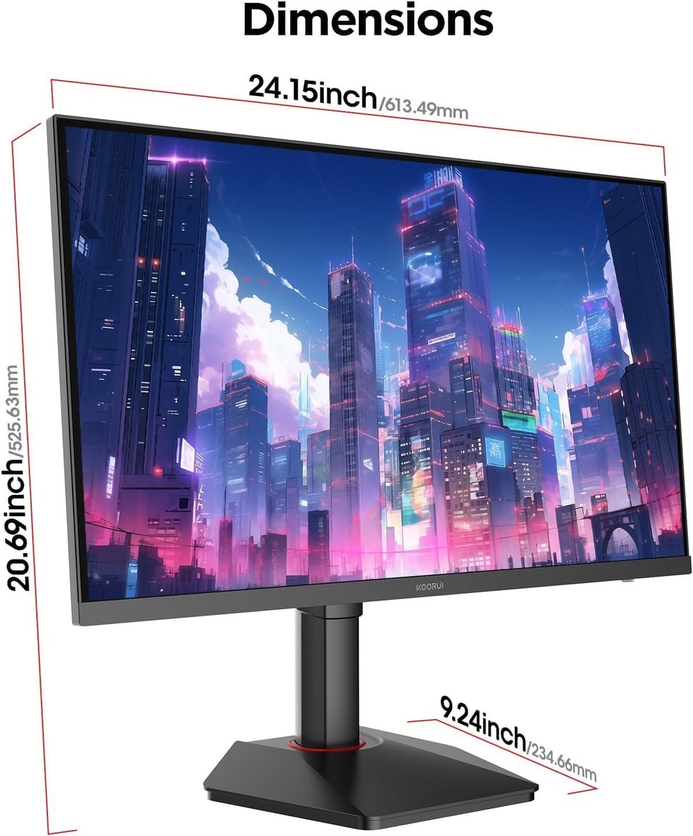 Koorui G2722P - Qhd Ips Gaming Monitor - 27 Inch - 200 Hz - 1 Ms - afbeelding 6