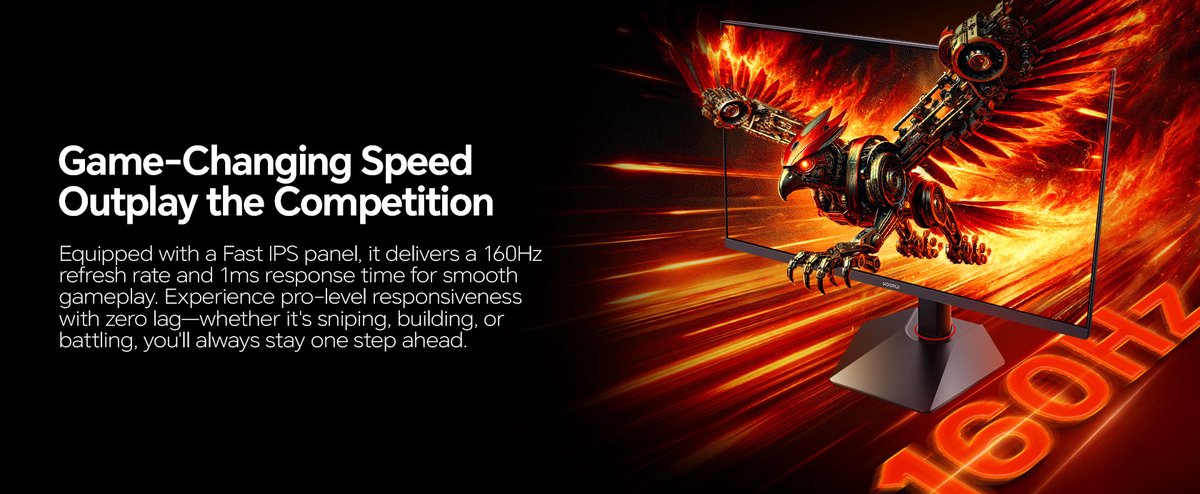 Koorui G2741L - 4K Ips Gaming Monitor - 27 Inch - 160 Hz - 1 Ms - afbeelding 8