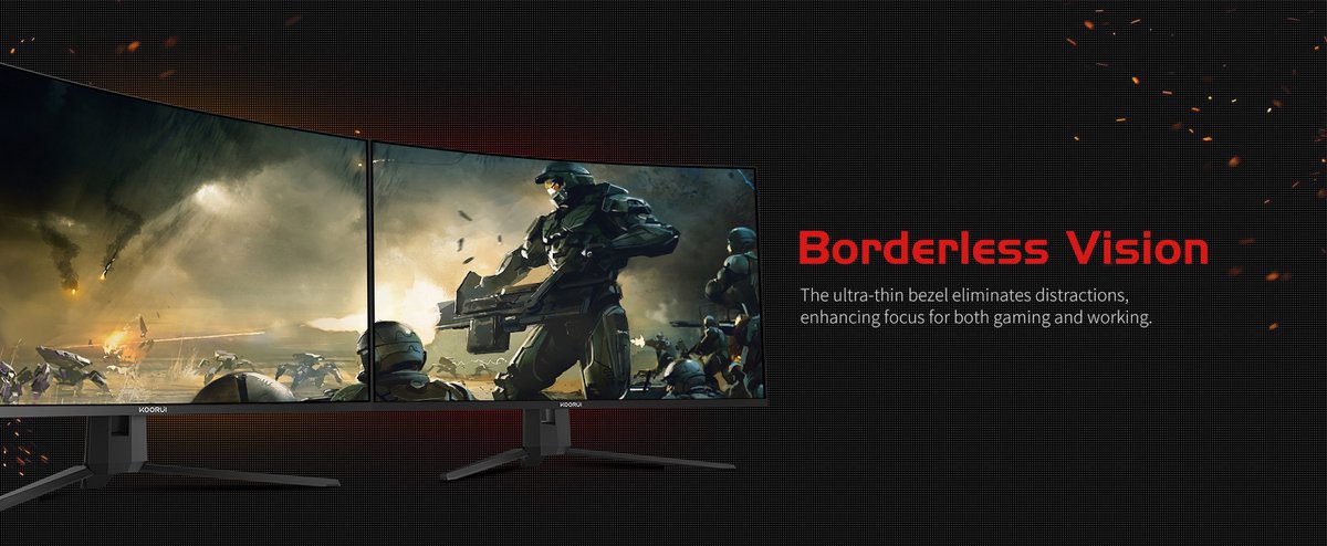 Koorui G3221Sc - Qhd Va Curved Gaming Monitor - 32 Inch - 170 Hz - 1 Ms - afbeelding 10