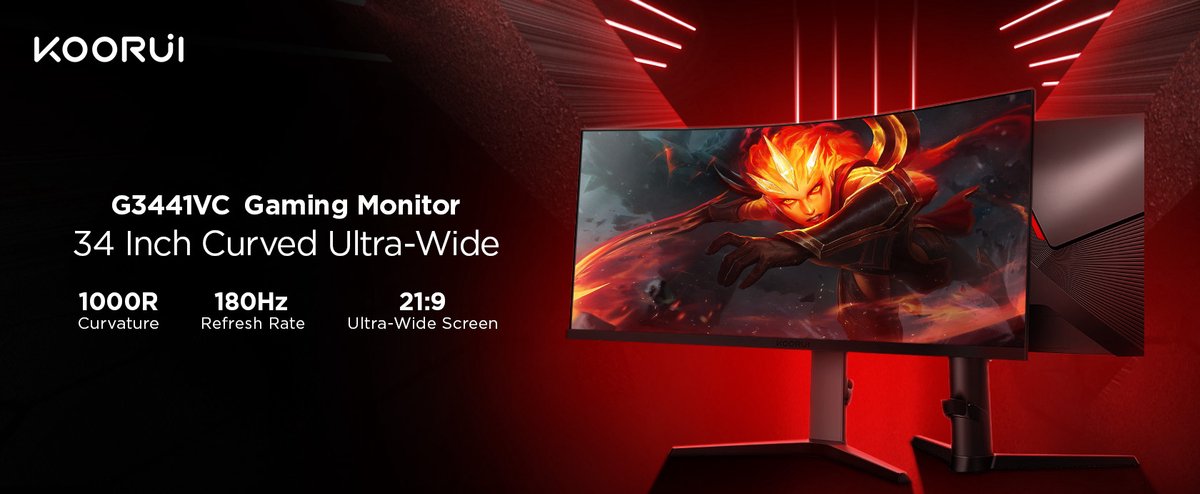 G3441VC 34" Curved UWQHD 180Hz Gaming Monitor - afbeelding 7