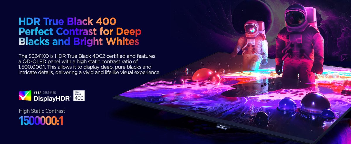 Koorui S3241Xo - 4K Oled Flaship Monitor - 32 Inch - 240 Hz - 0.03 Ms - afbeelding 5