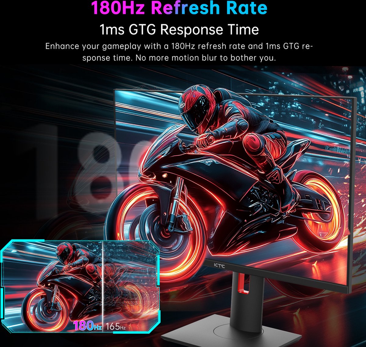 Ktc H27T22 27-Inch - 2560X1440 Qhd - 180Hz Snel Ips Paneel Scherm monitor - afbeelding 9