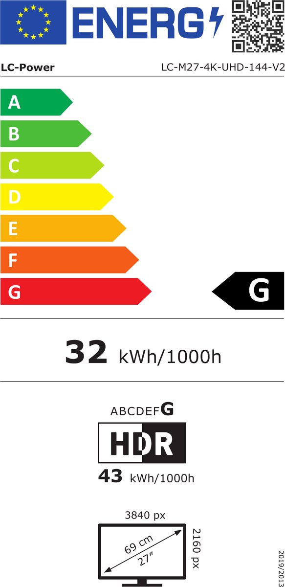 Lc-Power Lc-M27-4K-Uhd-144-V2 Computer Monitor 68,6 Cm (27") 3840 X 2160 Pixels - afbeelding 7