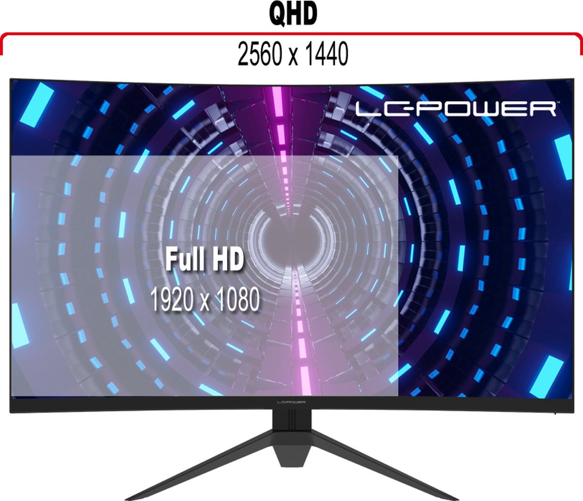 -Power LC-M32--165-C-V2 31.5" Monitor (Black) - afbeelding 4