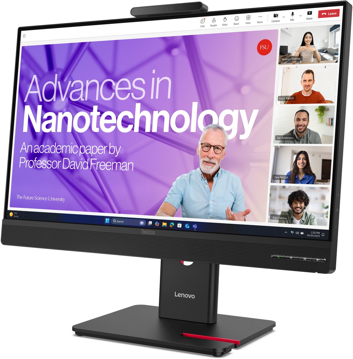 Lenovo 64b8uat1eu computermonitor 5 orig - LENOVO 64B8Uat1Eu Computermonitor 27" Monitor (zwart)