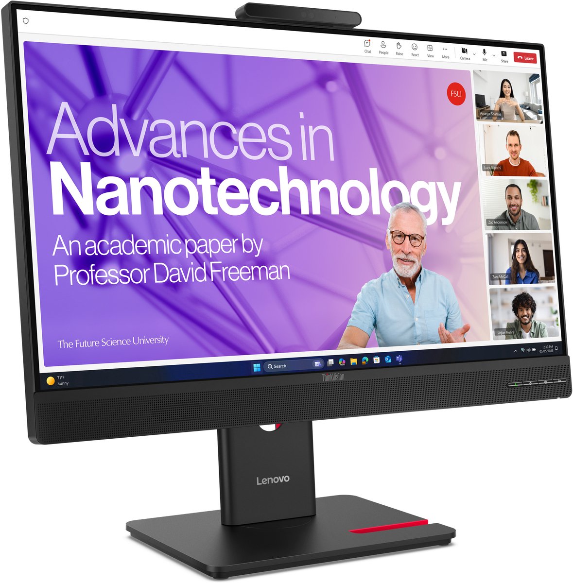 Lenovo 64b8uat1eu computermonitor 6 orig - LENOVO 64B8Uat1Eu Computermonitor 27" Monitor (zwart)