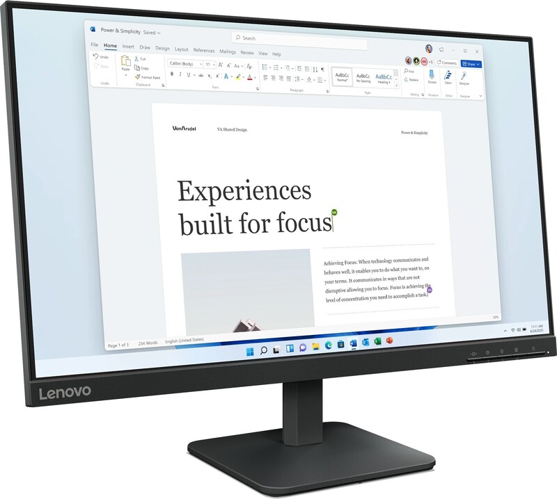Lenovo 68c2kac1eu full hd ips monitor 2 orig - Lenovo L24-4e 23.8" Monitor (Raven Black)
