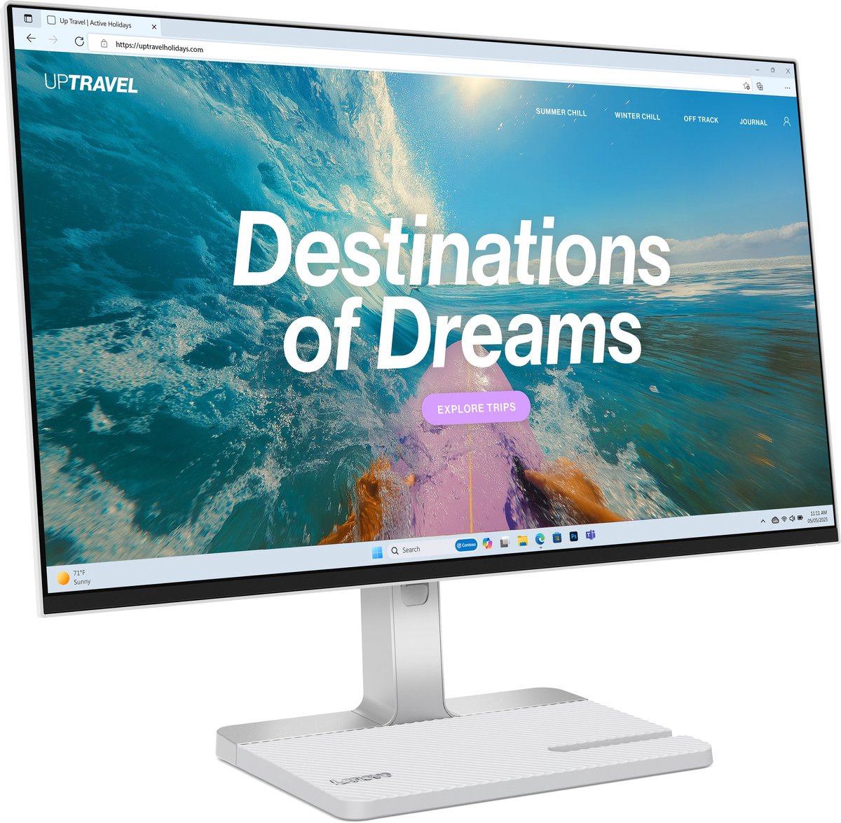 L24D-4C 23.8" Monitor (Cloud Grey) - afbeelding 5