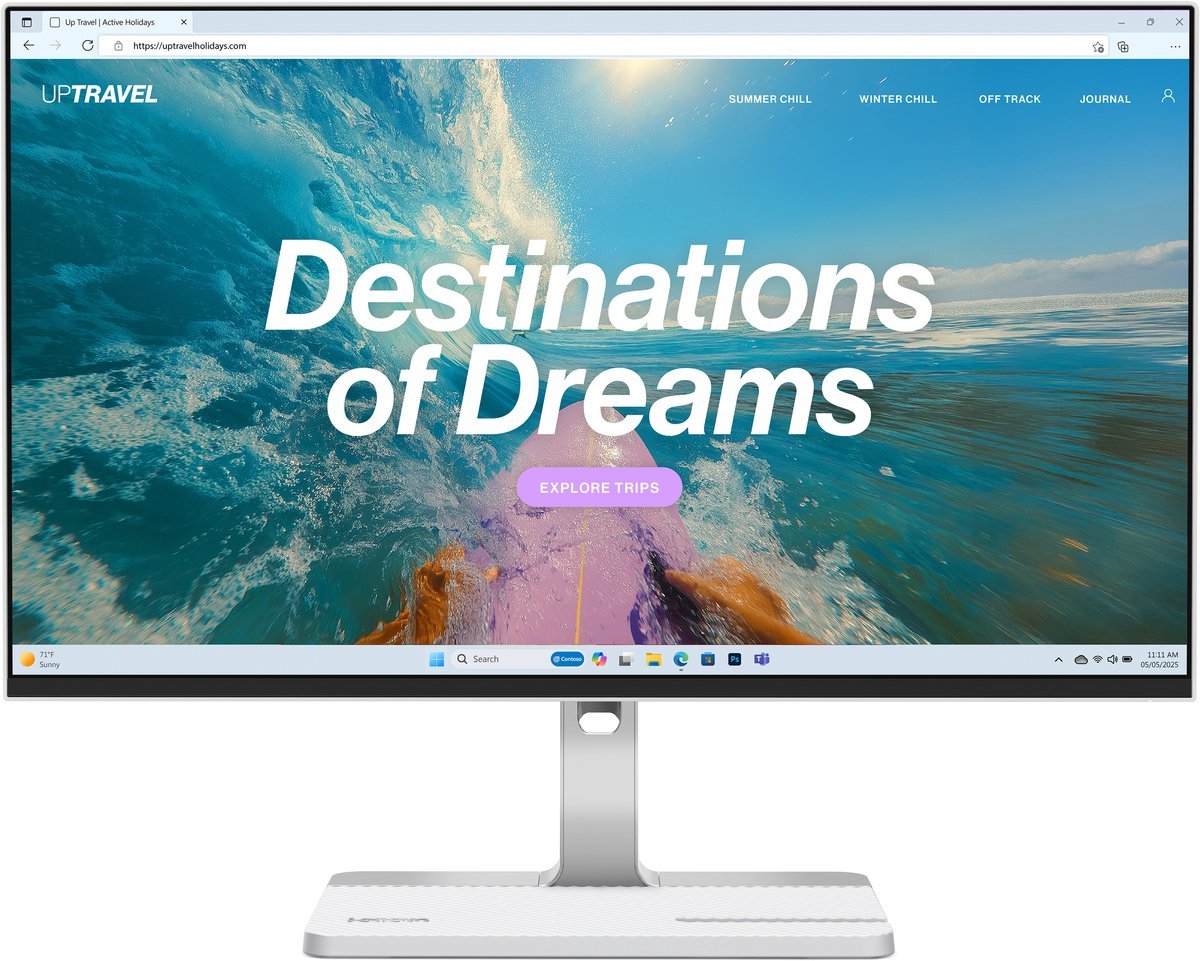 Lenovo Lenovo L24D-4C Computer Monitor 60,5 Cm (23.8") 1920 X 1080 Pixels Full Hd Lcd Grijs