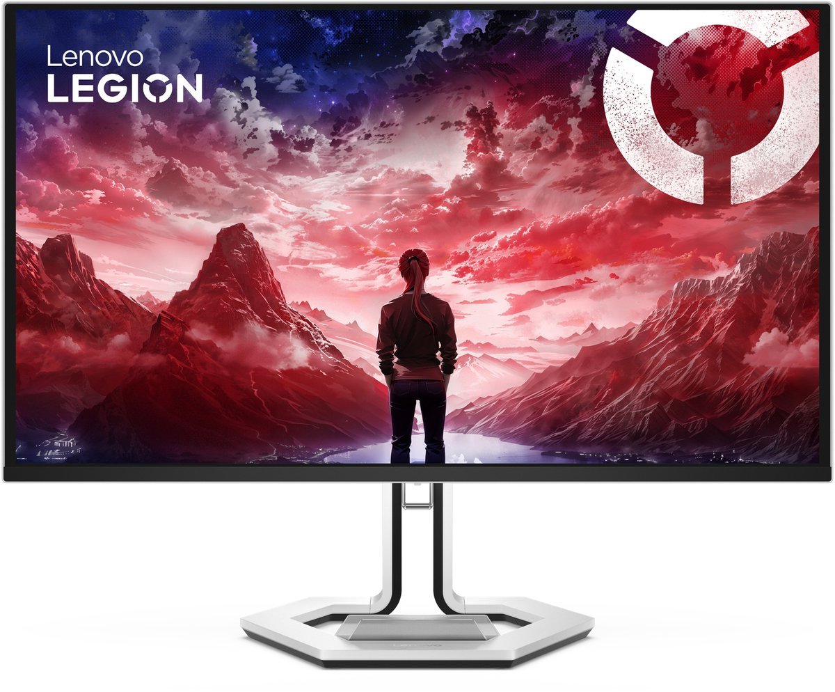 Lenovo Lenovo Legion Pro 27Ud-10 Computer Monitor 67,3 Cm (26.5") 3840 X 2160 Pixels 4K Ultra Hd Qd-Oled Zwart, Grijs