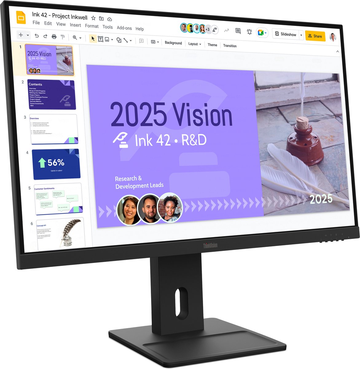 Lenovo thinkvision e27q 40 monitor 10824869 6 orig - Lenovo Thinkvision E27Q-40 27" Monitor (zwart)