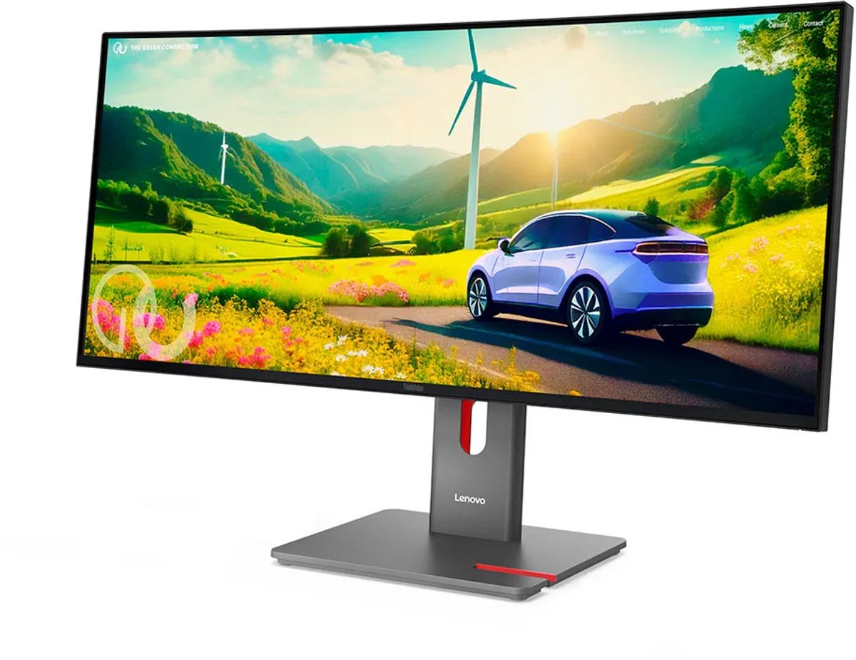 Lenovo thinkvision p34wd 40 34 uwqhd 3 orig - Lenovo ThinkVision P34WD-40 UWQHD USB-C 34" Monitor (Eclipse Black)