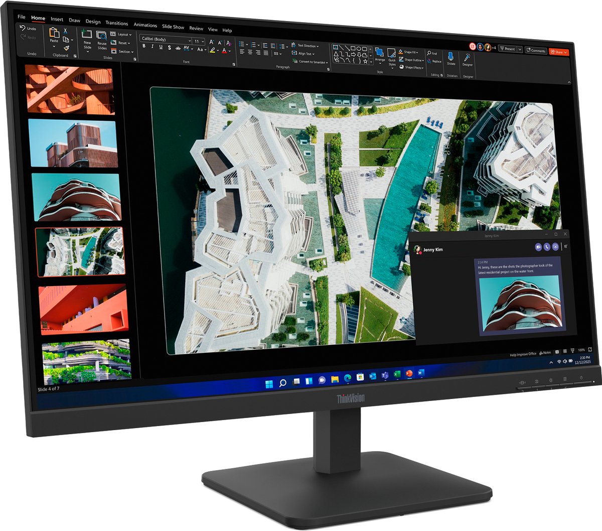 Lenovo thinkvision s27 4e monitor 5 orig - Lenovo Thinkvision S27-4E 27" Monitor (zwart)