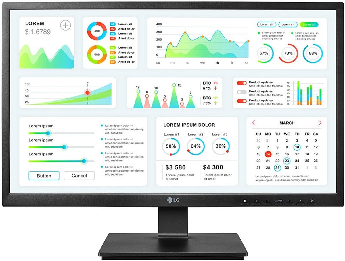 Lg 24 aio zero client monitor bla