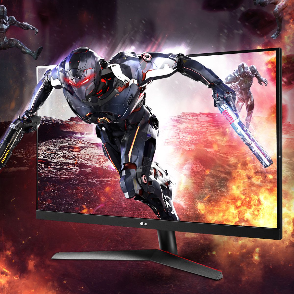 Lg 32Gn600-B 80 Cm (31.5") 2560 X 1440 Pixels 2K Ultra Hd Zwart, Rood monitor - afbeelding 5