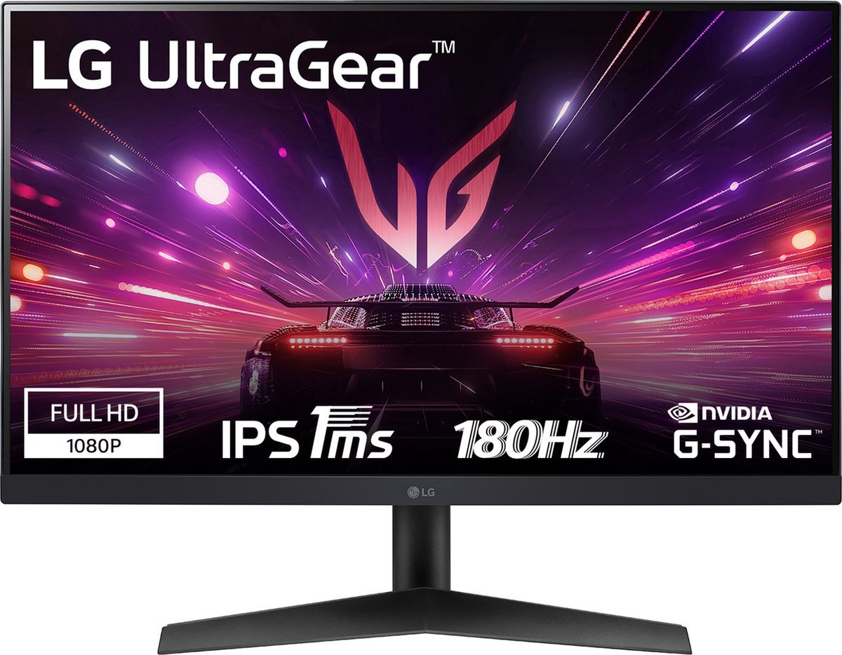LG Lg Ultragear 24Gs60F - Full Hd Ips Gaming Monitor - 180Hz - 1 Ms - 24 Inch