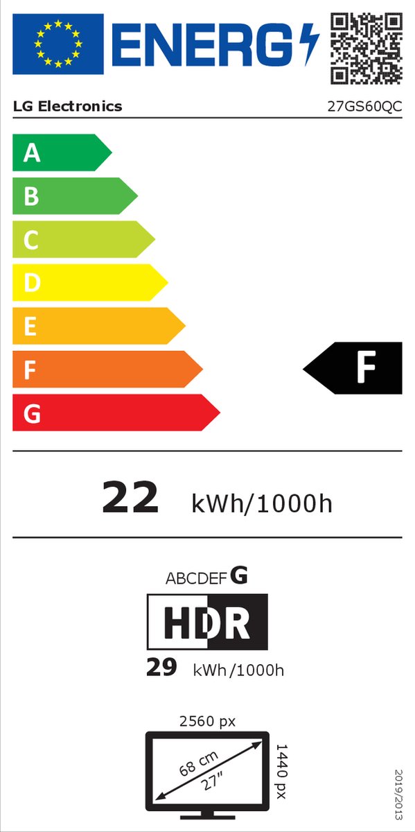 Lg Ultragear 27Gs60Qc-B - Qhd Curved Gaming Monitor - 180Hz - 27 Inch - afbeelding 6