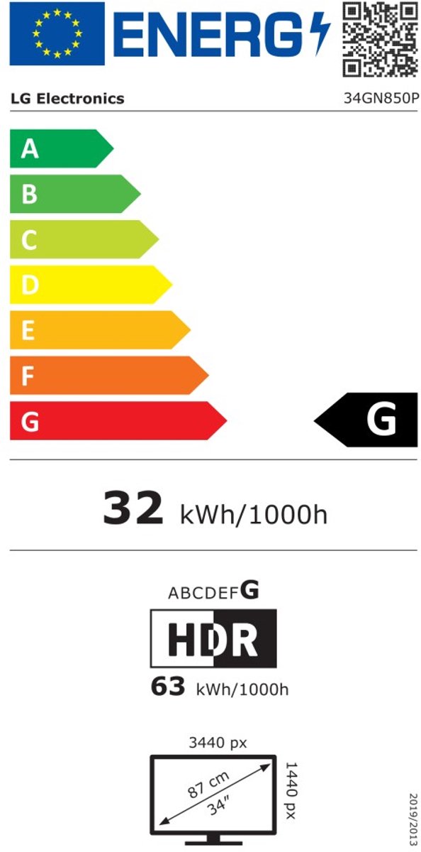 Lg Ultragear 34Gn850 - Qhd Nano Ips Ultrawide Gaming Monitor - 144Hz - 34 Inch - afbeelding 2