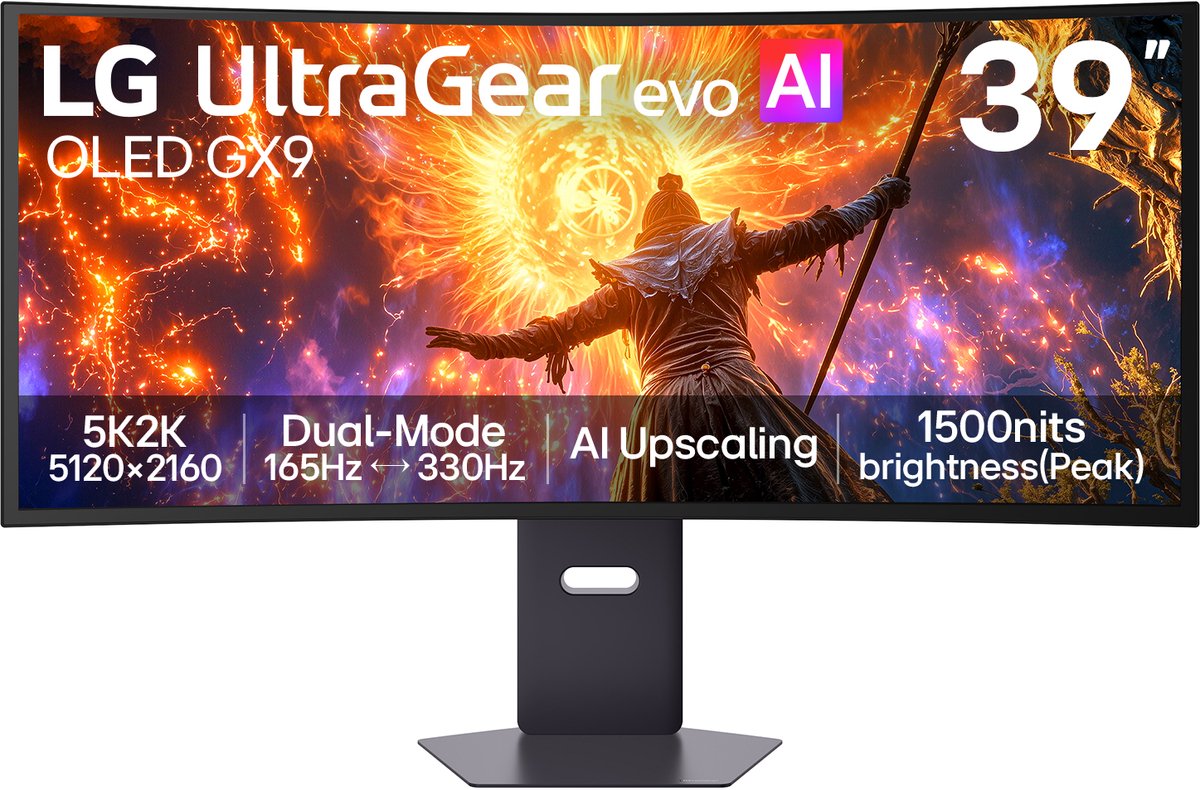 LG Ultragear 39GX950B-B 39 Wide Quad HD 165Hz Dual Mode monitor, productafbeelding 3