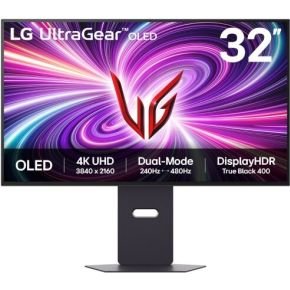 LG Lg Ultragear Oled 32Gs95Uv-B - 4K Gaming Monitor - 240Hz Uhd - 480Hz Fhd - 0.03Ms - 32Inch