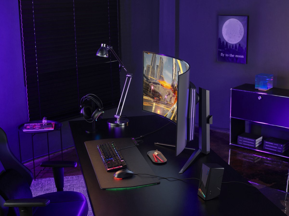 Lg Ultragear Oled 45Gr95Qe-B - Wqhd Curved Ultrawide Gaming Monitor - 240Hz - - afbeelding 4