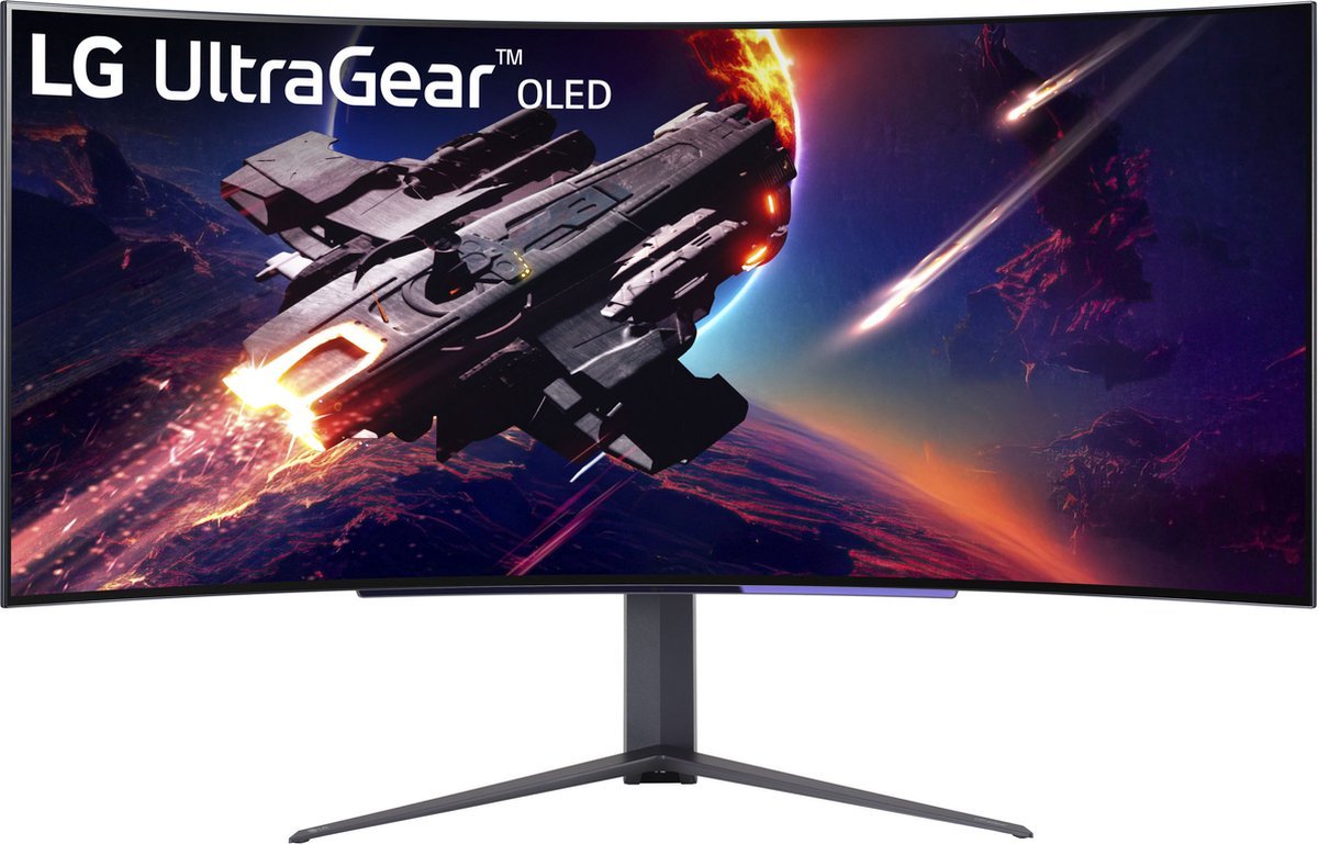 LG Lg Ultragear Oled 45Gr95Qe-B - Wqhd Curved Ultrawide Gaming Monitor - 240Hz - 0.03Ms - 45Inch