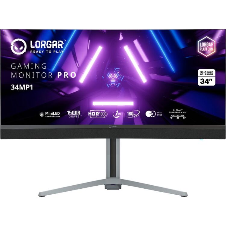 LORGAR Pro 34MP1 Curved gaming 34" Monitor