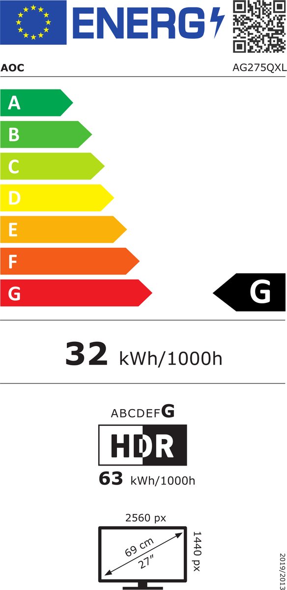Monitor Aoc Ag275Qxl 27" - afbeelding 8