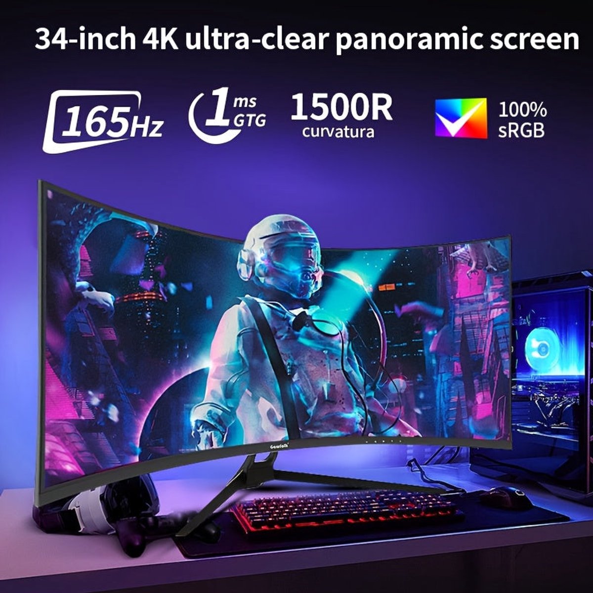 34-inch UWQHD 34" Monitor - afbeelding 2