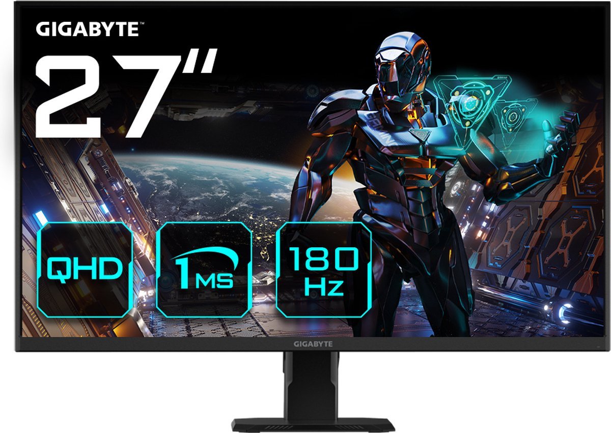 Gaming-Monitor Gaming-Monitor Gigabyte Gs27Qa Quad Hd 27" 180 Hz