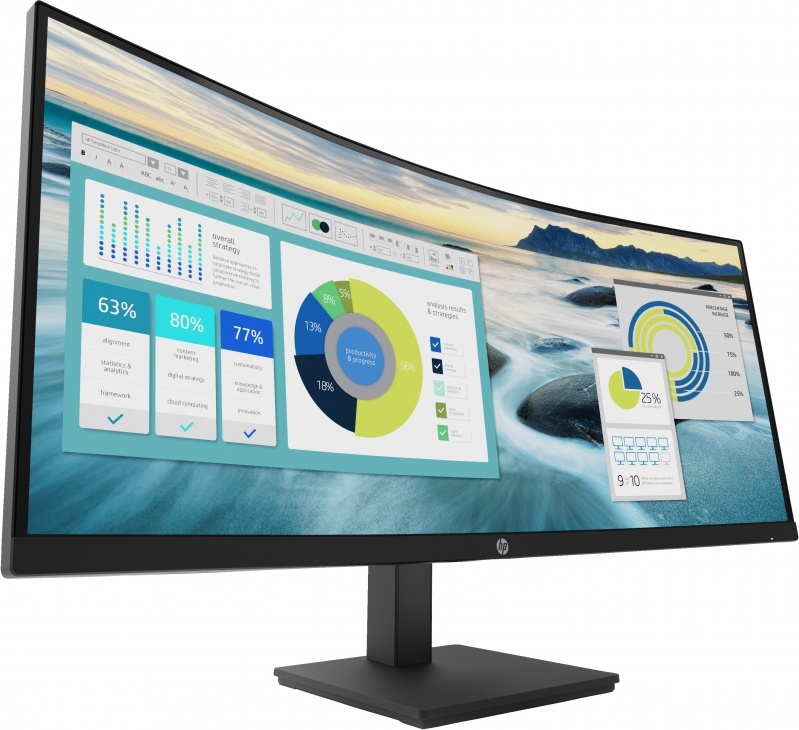 Monitor hp 21y56aa abb lfc 34 led 2 orig - HP P34hc G4 Wide Quad 34" Monitor (Black)