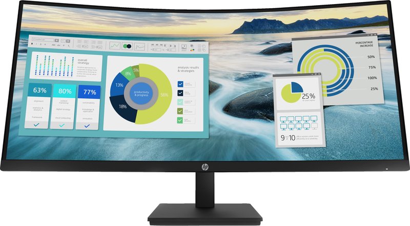 Monitor hp 21y56aa abb lfc 34 led - HP P34hc G4 Wide Quad 34" Monitor (Black)