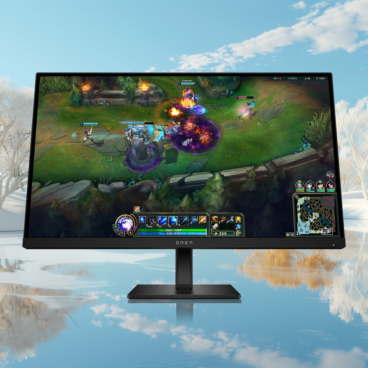 HP OMEN G2 27" Monitor (Black) - afbeelding 2