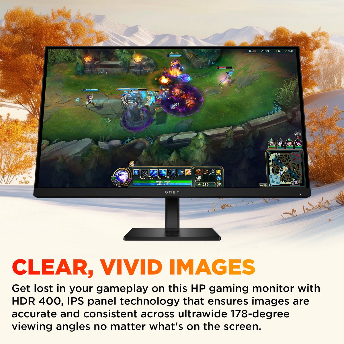 HP OMEN G2 27" Monitor (Black) - afbeelding 9