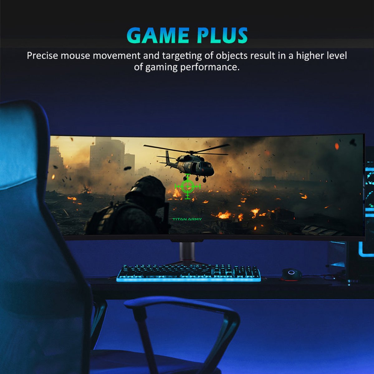 Deco Gear 49 Inch WDFHD 32:9 Curved 144Hz VA Gaming Monitor - afbeelding 4