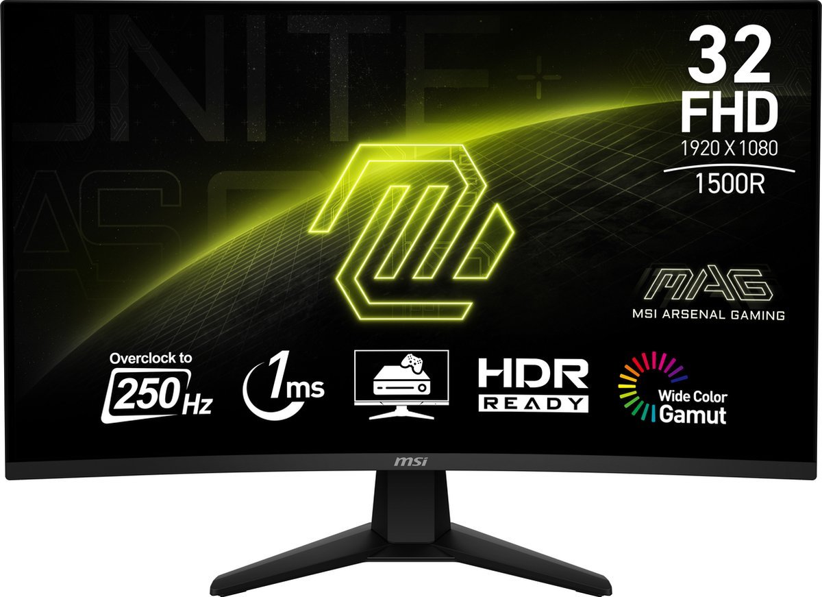 Gaming-Monitor Gaming-Monitor Msi Mag 32C6X Full Hd 32" 180 Hz