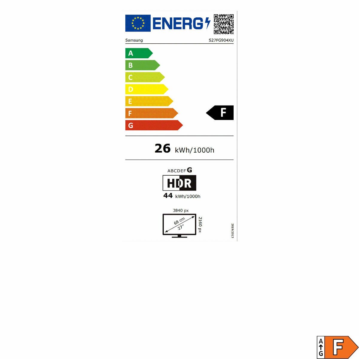 Gaming-Monitor Samsung Ls27Fg904Xuxen 4K Ultra Hd 27" - afbeelding 3